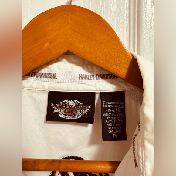 Harley Davidson 1W  Women’s Mechanic Shirt - Picture 3 of 5